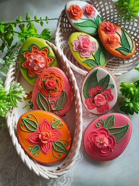 #3 - Jajka Kwiatowo Koronkowe (aka Floral Lace Eggs) by Bożena Aleksandrow