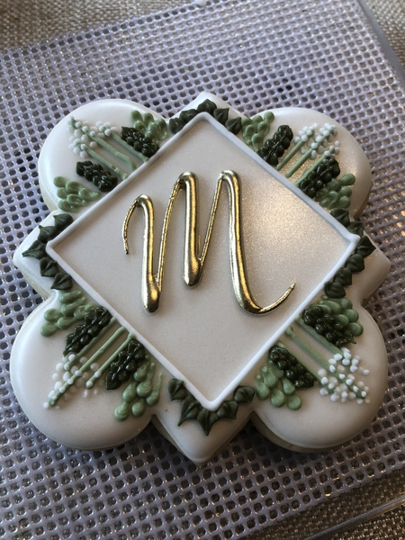 #4 - Initial Cookie for Family Wedding by Wendy Cubic