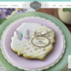 Screenshot of Home Page Slider on Julia's New Site: Cookies and Photo by Julia M Usher; Web Design by Fifth &amp; Brand and Julia M Usher