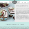 Screenshot of Community Page on Julia's New Site: Cookies and Photo by Julia M Usher; Web Design by Fifth &amp; Brand and Julia M Usher