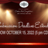 Submission Deadline Extension Banner: Graphic Design by Elizabeth Cox and Julia M Usher
