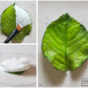 Step 2a - Paint Underside of Leaf: Photos by Aproned Artist