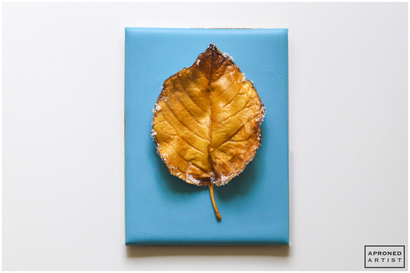 3b - Attach Autumn Stem and Leaf to Cookie