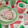 Julia's November 2022 Kitchen Club Release - Scandinavian Christmas Trees!: Cookies and Photo by Julia M Usher; Stencils Designed by Julia with Confection Couture Stencils