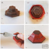 Step 2a - Stack Roof Cookies, and Pipe Lower Tiers: 3-D Cookie and Photos by Aproned Artist