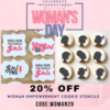 Women's Empowerment Collection - 20%-Off Sale: Graphic Design by Confection Couture Stencils