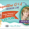 Cookie Competition Q&amp;A Replay Banner: Graphic Design by Elizabeth Cox