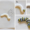 Steps 1a and 1b - Pipe Caterpillar Transfer: Photos by Aproned Artist