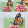 Step 8b - Attach Butterfly and Antennae: Cookie and Photos by Aproned Artist
