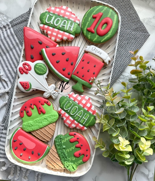 #1 - Watermelon Cookies by Art of Cookies