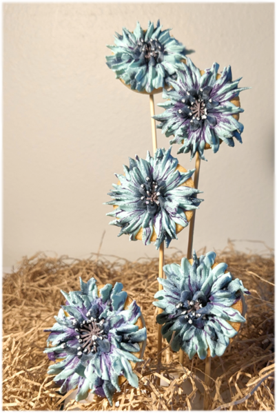 #9 - 3-D Cornflowers in Full Bloom Stage of Growth by EAC