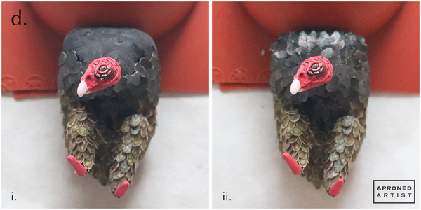 Step 4d - Attach Black Body Feathers