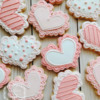 Pink and White Hearts: Cookies and Photo by Cookies on Cambridge