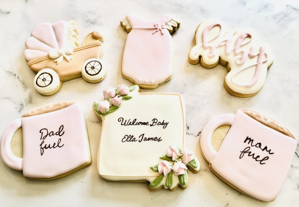 #10 - Welcome Baby Cookies by Gloriabakes
