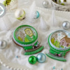 Julia's Holiday Snow Globe Kit Release - November 2023: Cookies and Photo by Julia M Usher; Stencils and Cutters Designed by Julia with Confection Couture Stencils