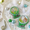 Two Snow Globe Styles: Cookies and Photo by Julia M Usher; Stencils and Cutters Designed by Julia with Confection Couture Stencils