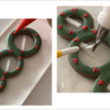 Steps 2h and 2i - Pipe Small Hearts, and Pipe Icing "Glue" on Wafer Paper Strips: Design, Cookies, and Photos by Manu
