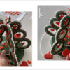 Step 5j and 5k - Place Royal Icing Heart Transfers on Tree Base Cookies: Design, 3-D Cookie, and Photos by Manu