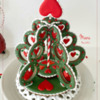 Finished 3-D Christmas Tree - View #2: Design, 3-D Cookie, and Photo by Manu