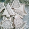 #5 - Christmas Cookies in White with a Flash of Silver: By Bożena Aleksandrow