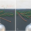 Step 4a - Pipe Darker Background Pine Needles: Cookie and Photos by Aproned Artist