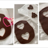 Steps 1d to 1f - Cut out Two Hearts, and Insert Chilled Lattice Pieces in Empty Hearts: Cookie Project and Photos by Manu