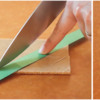 Step 3b - Cut Diagonal Strips from Cookie: Cookie and Photos by Aproned Artist