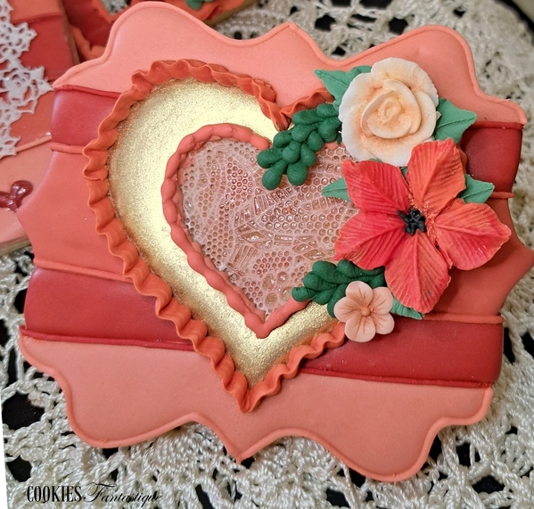 #1 - Striped Heart for Valentine's Day by Cookies Fantastique