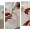 Steps 2t to 2v - Pipe Ribbon Border along Handle Cookie Edge: Cookie and Photos by Manu