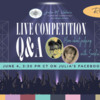 Last Live Competition Q&amp;A Replay Banner: Photos Courtesy of Sandie Beltran and Julia M Usher; Graphic Design by Elizabeth Cox and Julia M Usher