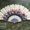 #7 - Fan with Roses Cookie Puzzle: By BAKRGAL aka Barb Florin