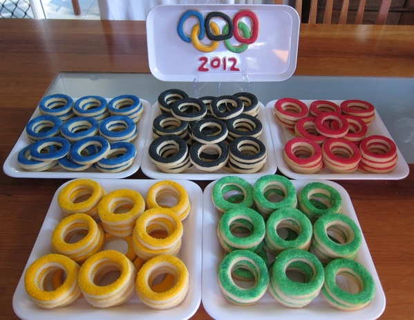 #10 - Olympic Ring Cookies by Beat & Bake Biscuits