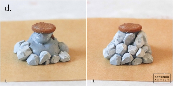 Step 6d - Attach Rocks to Understructure