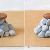 Step 6d - Attach Rocks to Understructure: Cookies and Photos by Aproned Artist