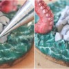 Step 10e - Pipe and Stipple Froth: Icing, 3-D Cookie, and Photos by Aproned Artist