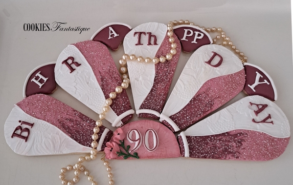 #1 - A Birthday Cookie Puzzle for Mom's 90th Birthday Today! by Cookies Fantastique