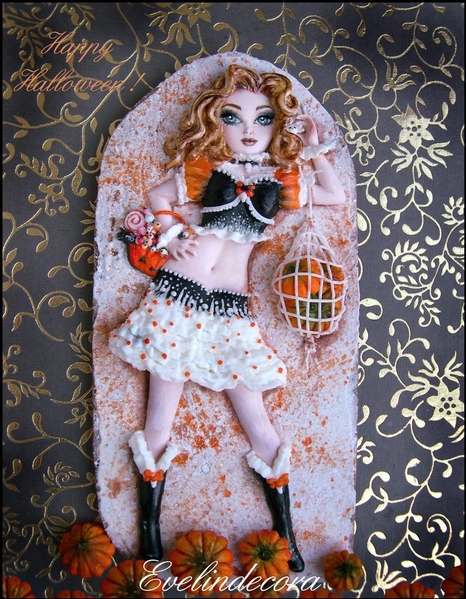 #6 - Halloween Doll Cookies by Evelindecora