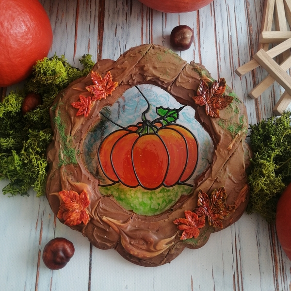 #8 - My Autumn - Pumpkin on Isomalt by Edyta Kolodzieg