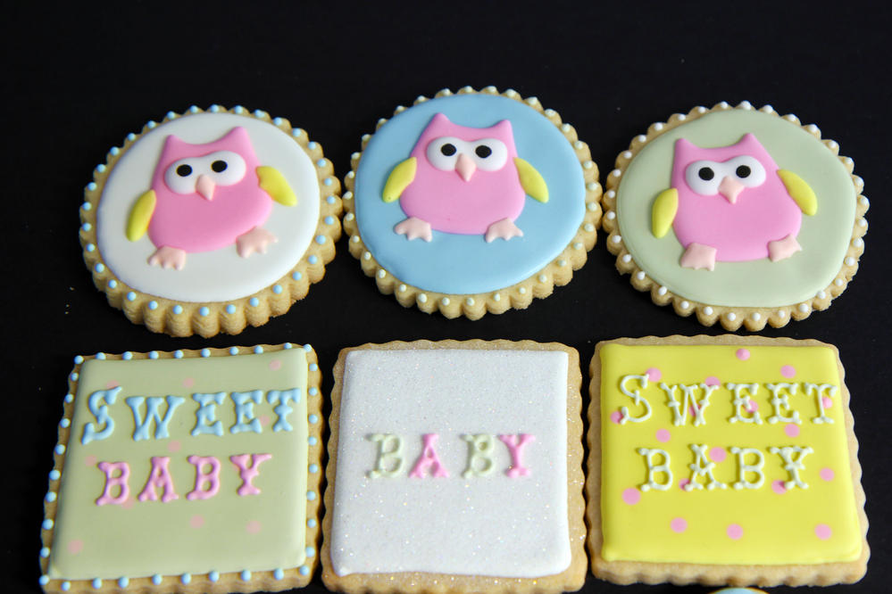 Owl Baby Shower Cookies