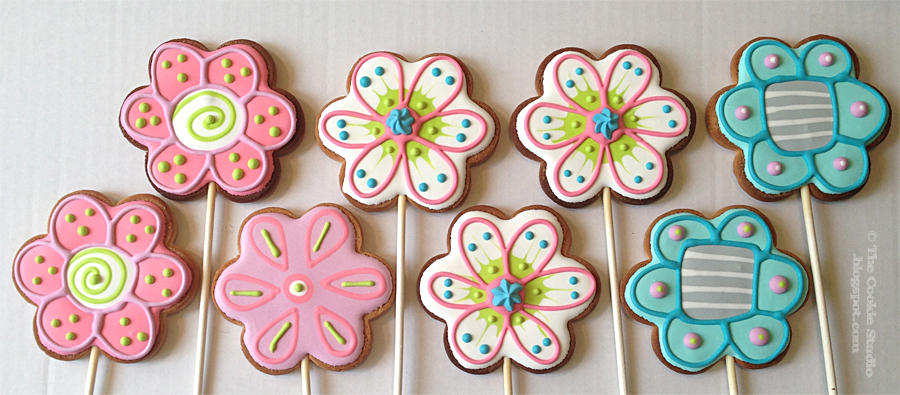 Flower Cookiepops