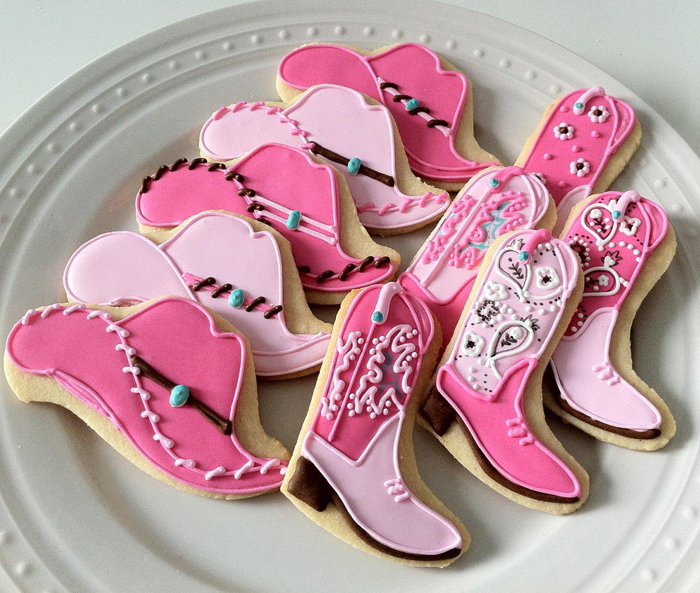 Girly Western Themed cookies