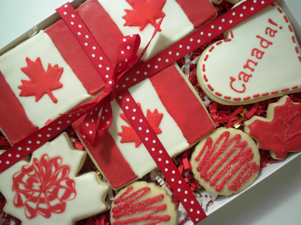Canada Day cookies