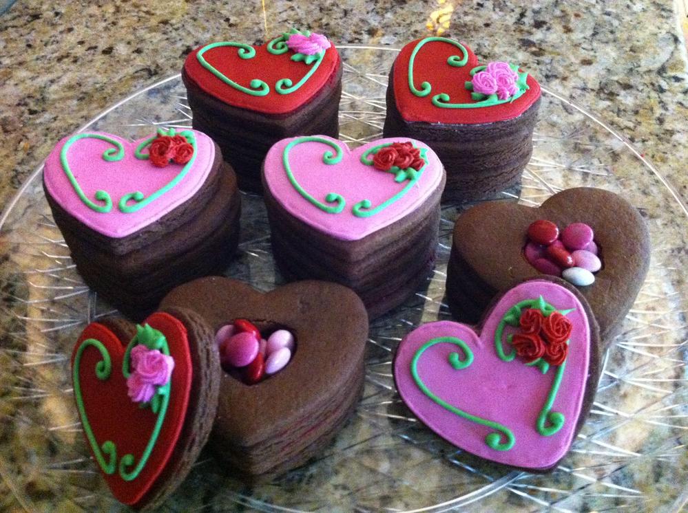3D Valentines Cookies
