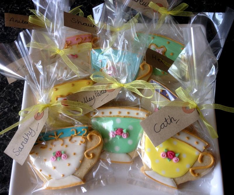 Vintage Teacup Favours For An Afternoon Tea Party Cookie