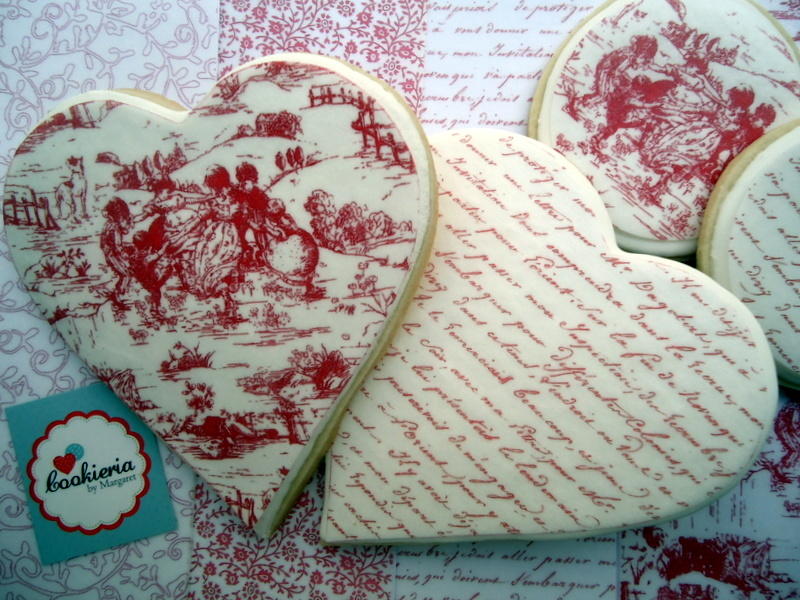 Hearts with Rice Paper Images