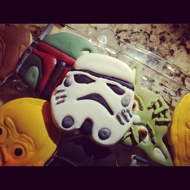 More Star Wars cookies!  Storm Trooper!