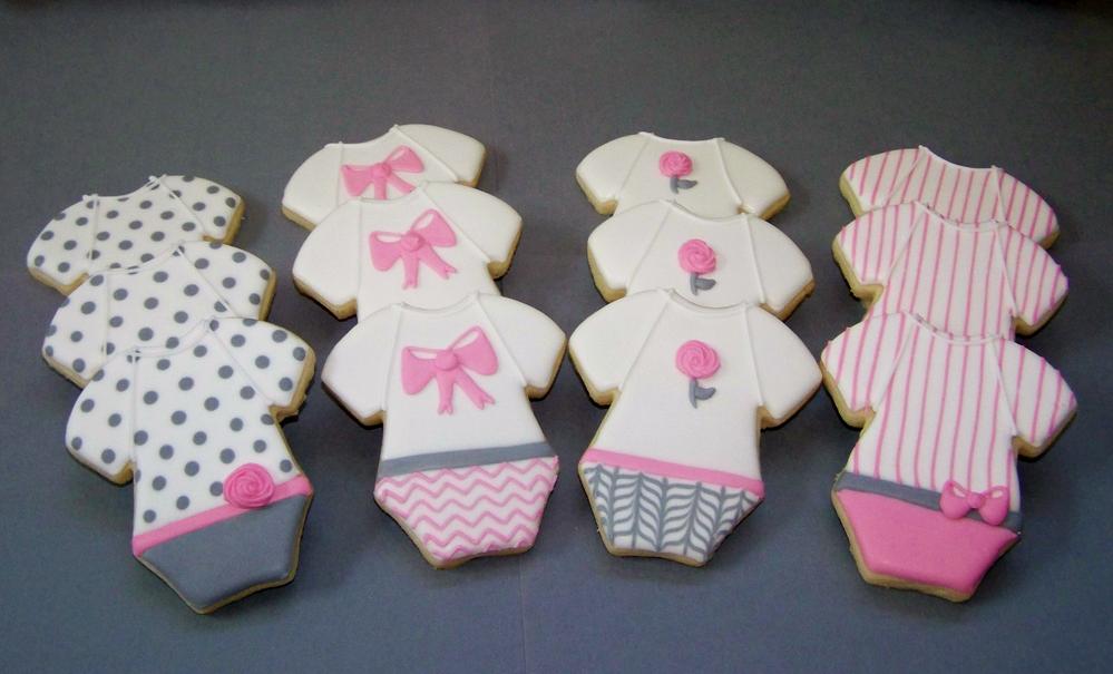 Pretty Baby Girl Onesies Cookies