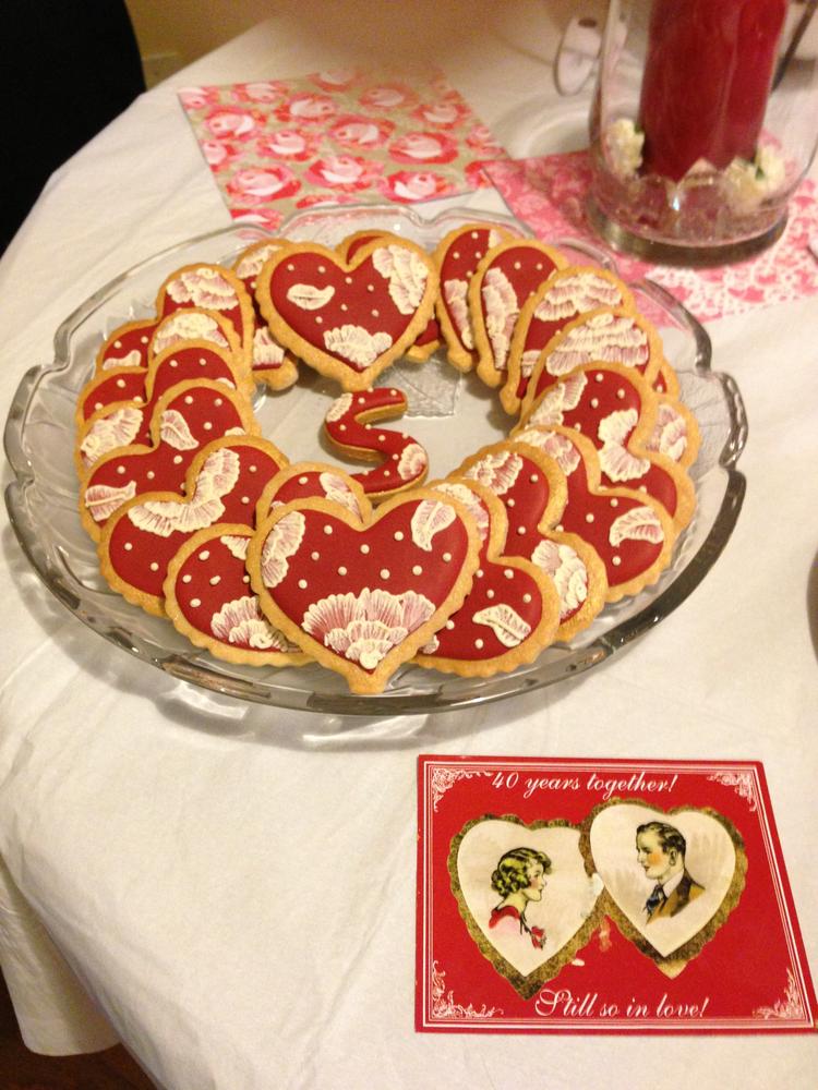 Wedding Anniversary Cookies