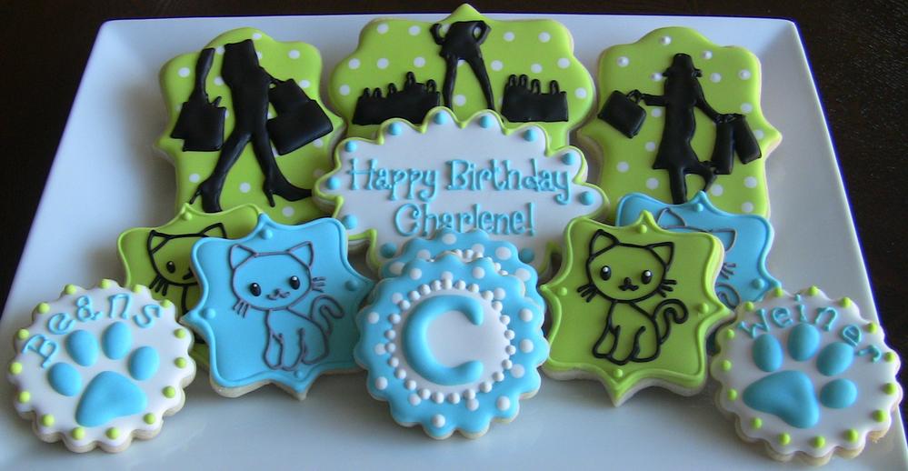 Custom Birthday Set for a Shopaholic Cat Lover (13)