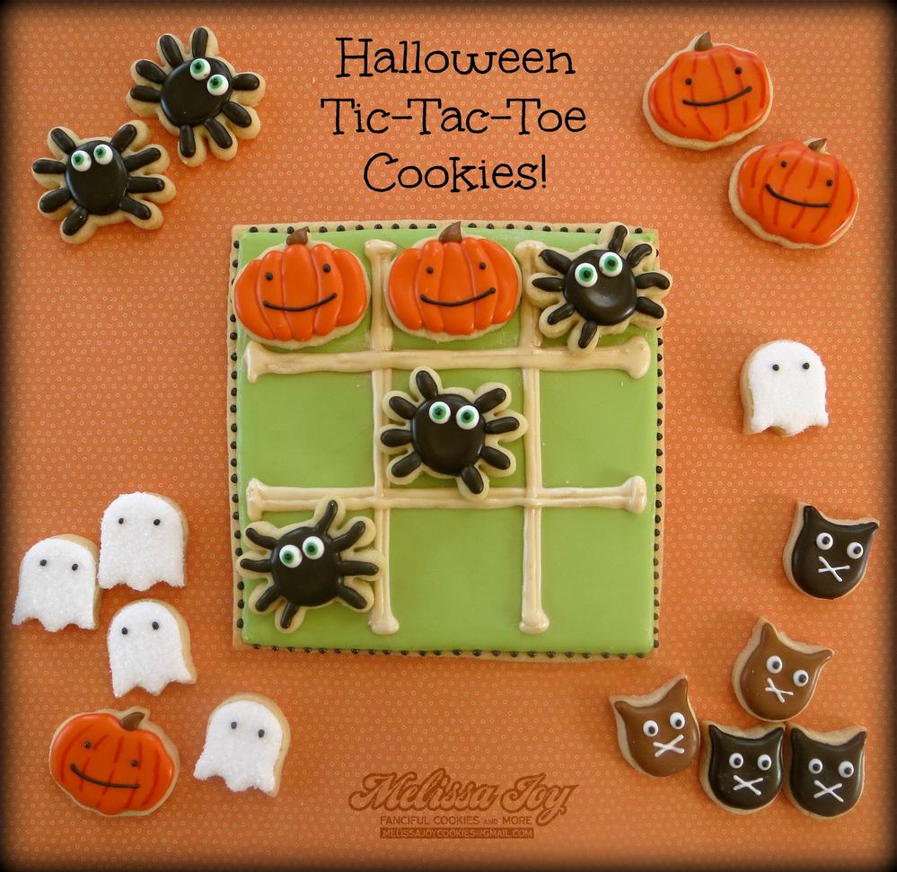 Halloween Tic-Tac-Toe Cookies by Melissa Joy